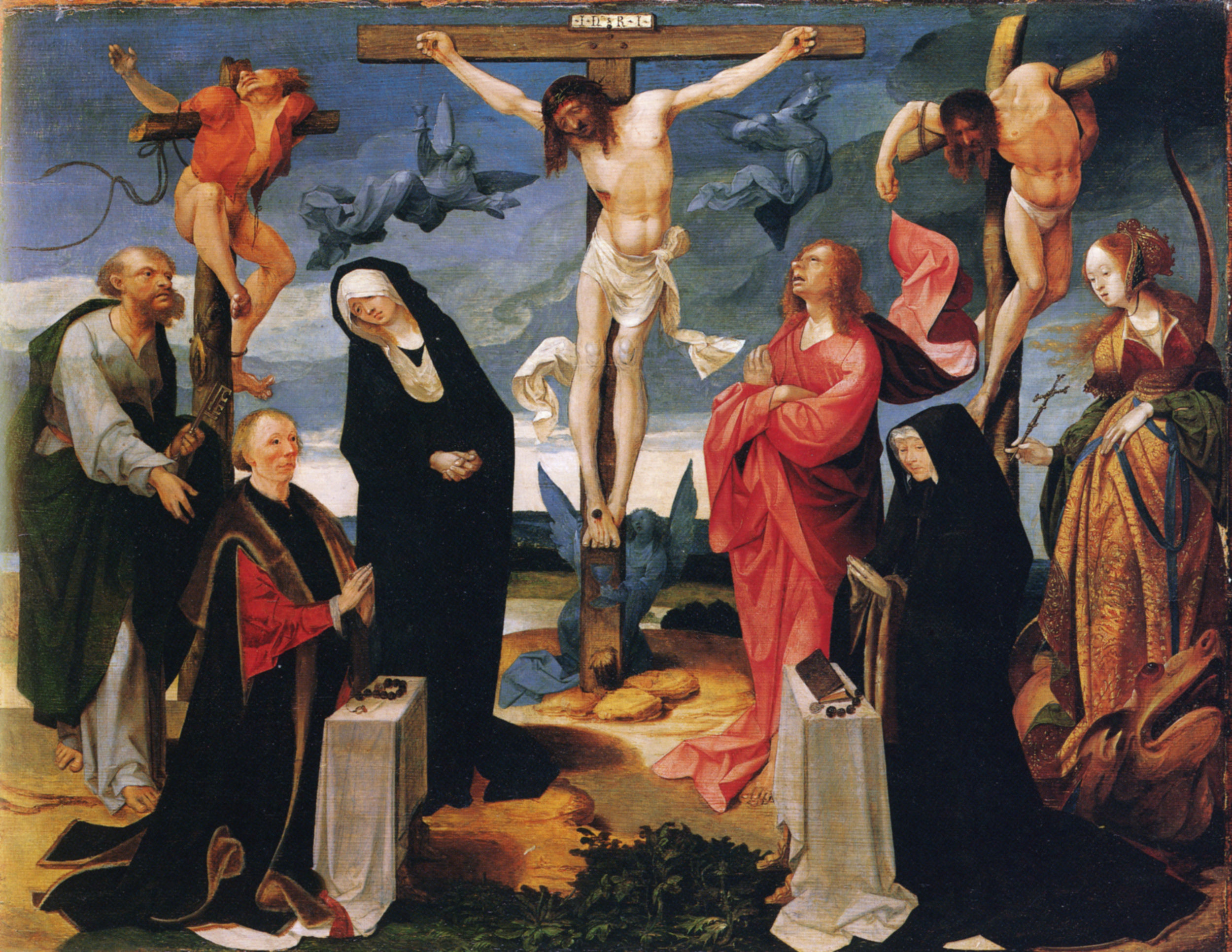 Crucifixion by Cornelius Engebrechtsz
