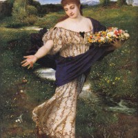 Flora Blumen Streuend by Arnold Bocklin