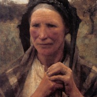 Head of a Peasant Woman by Sir George Clausen