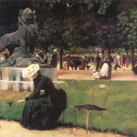 In the Luxembourg Garden by Charles Courtney Curran