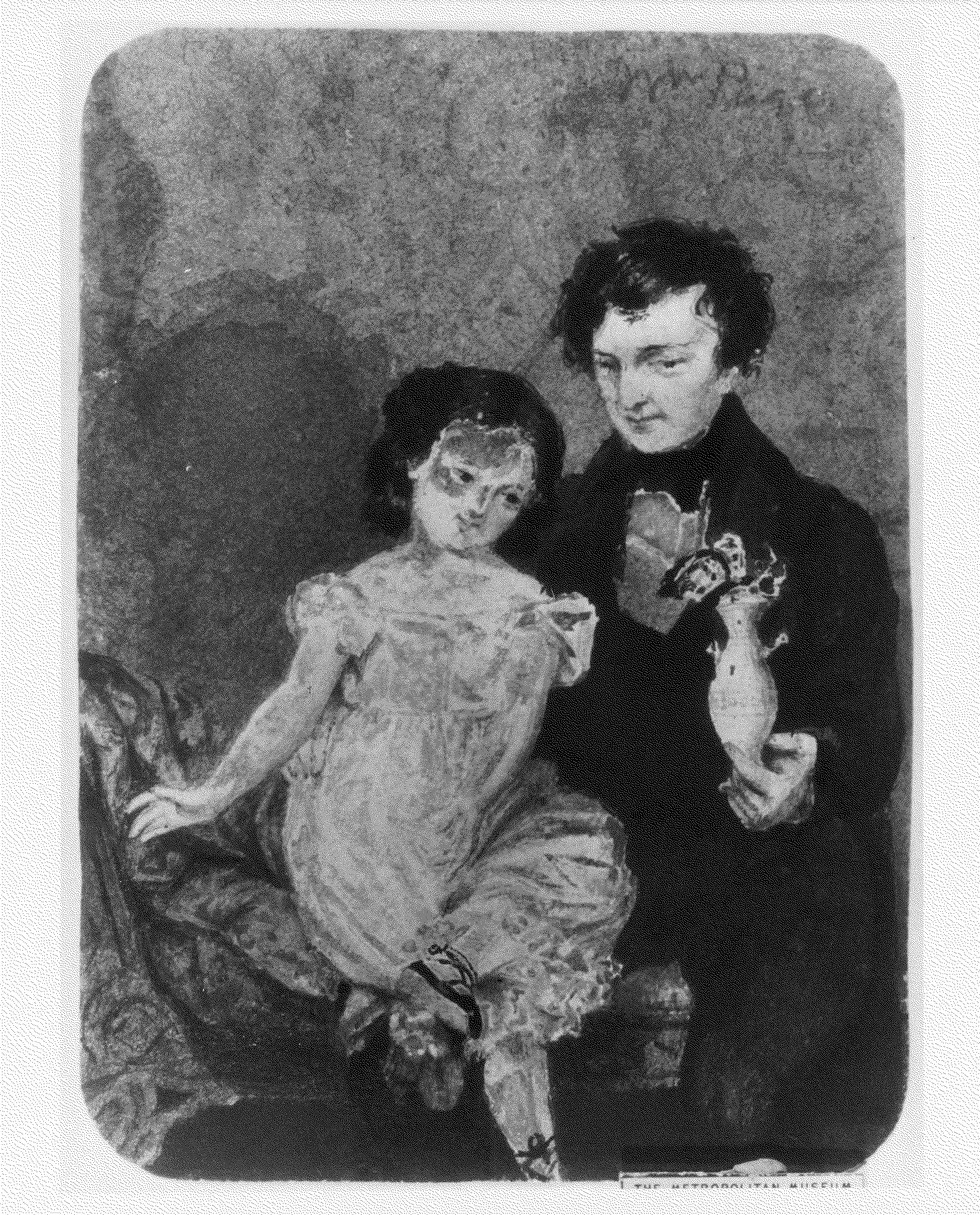 Man and Child from McGuire Scrapbook by William Page