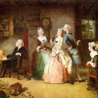 Measuring Heights by William Powell Frith