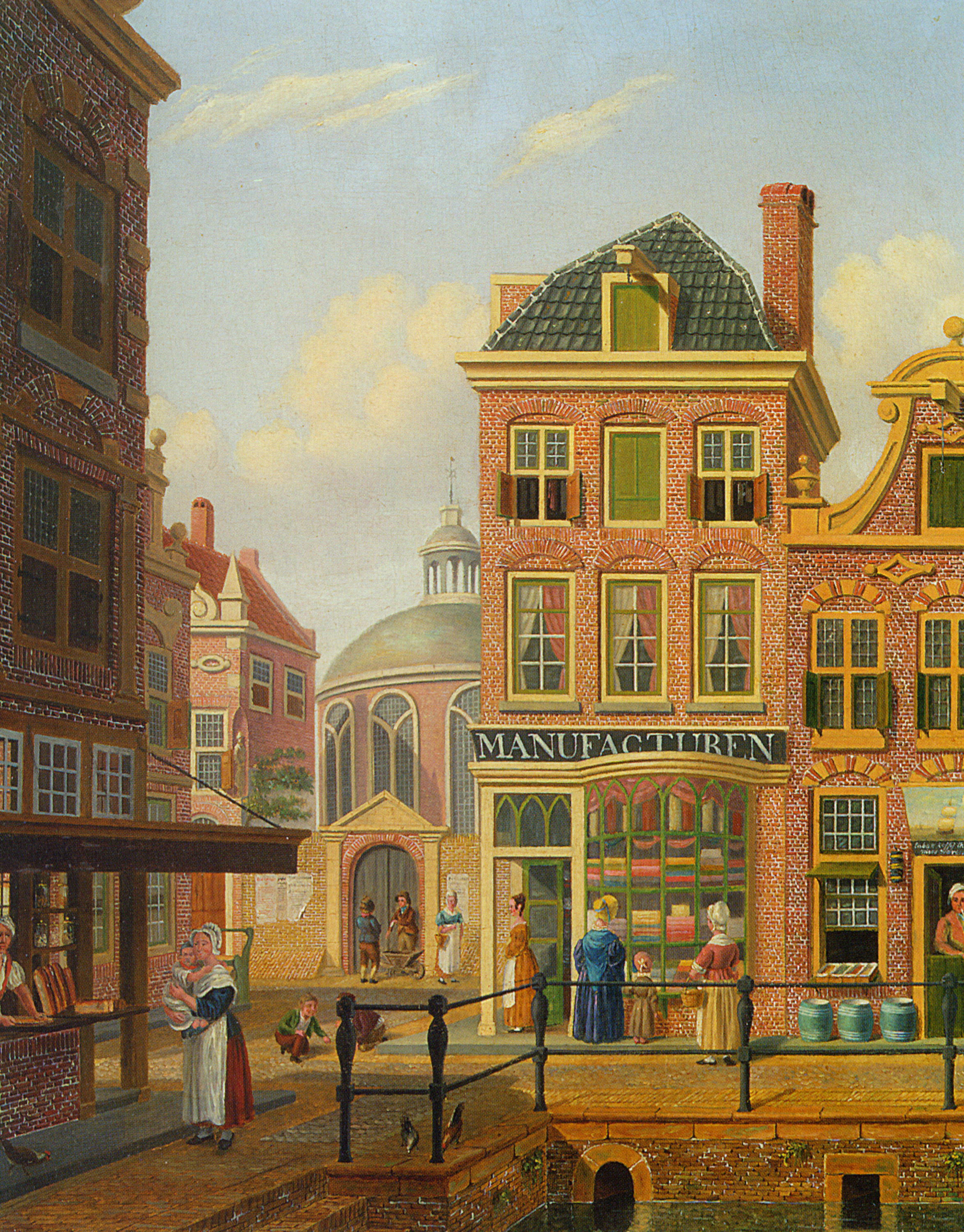 A Capriccio View in Amsterdam by Jan Hendrik Verheijen