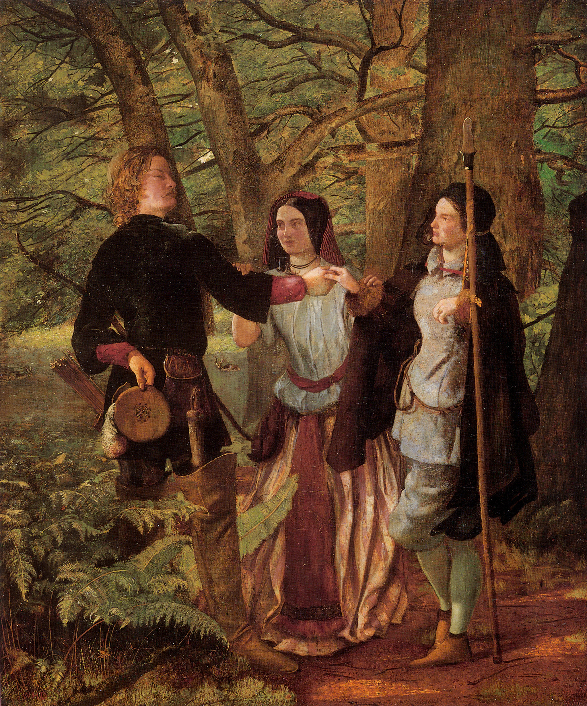 A Scene from As You Like It by Walter Howell Deverell