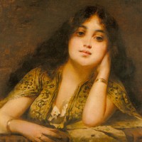 A Young Oriental Beauty by Nathaniel Sichel