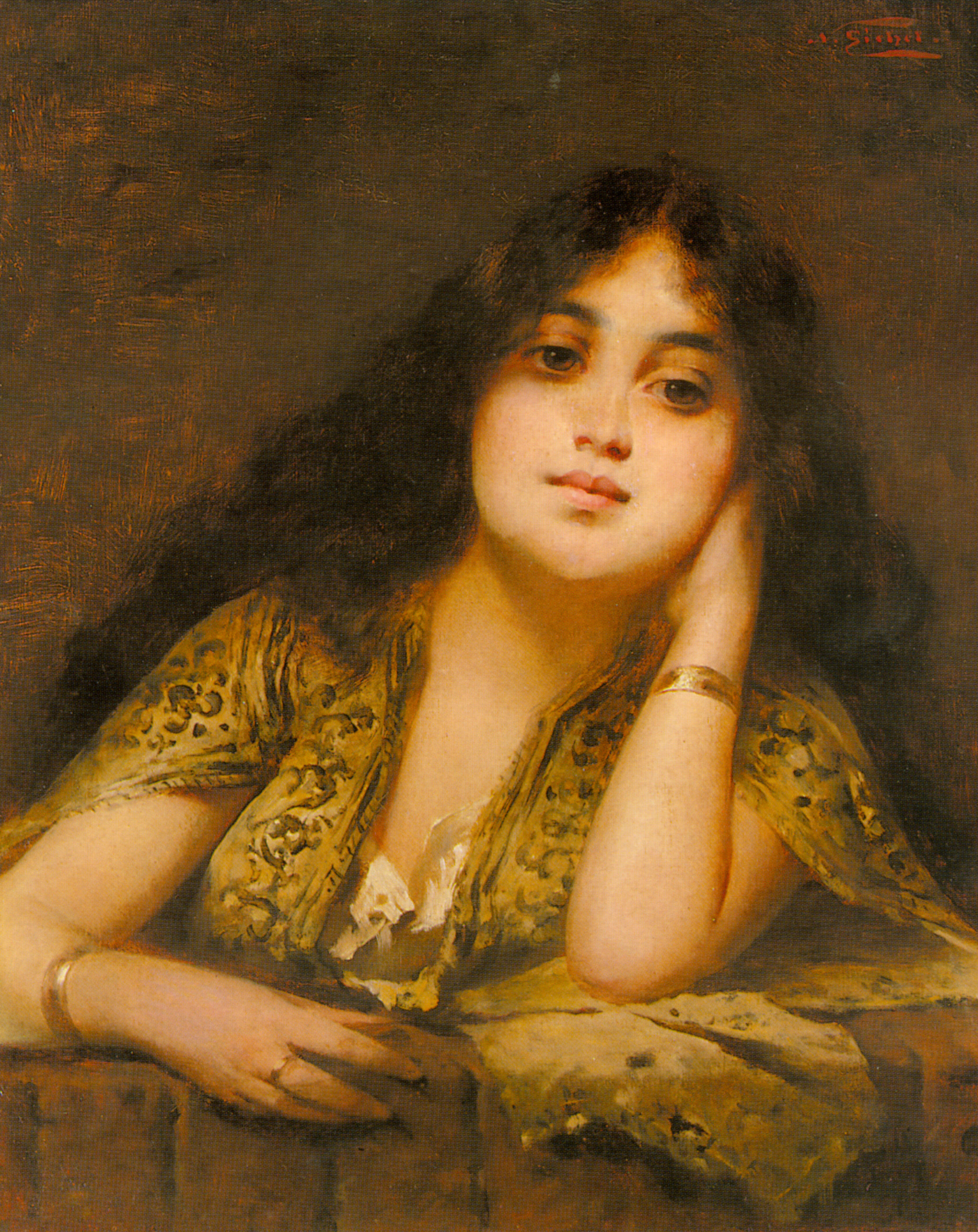 A Young Oriental Beauty by Nathaniel Sichel