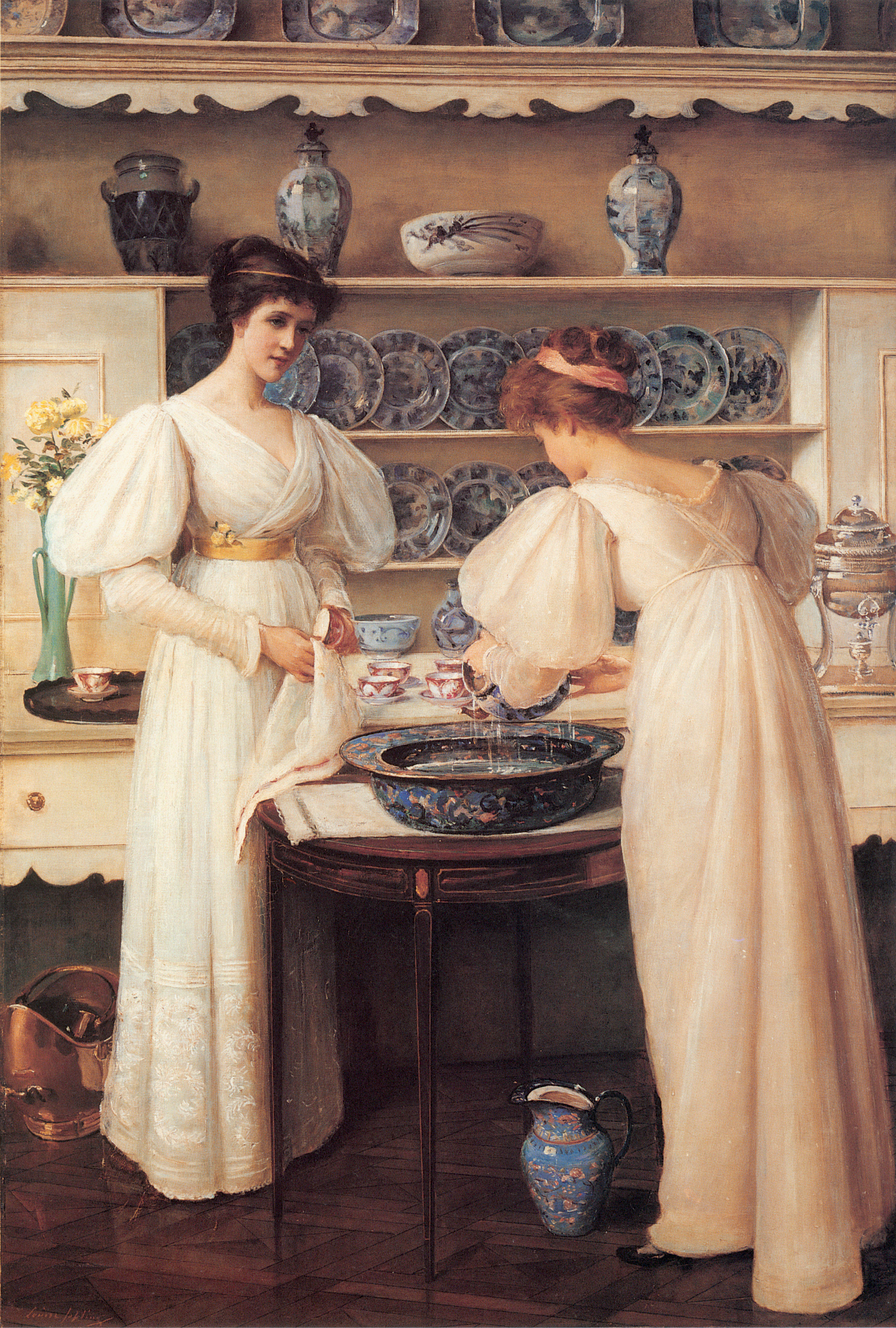 Blue and White by Louise Jopling