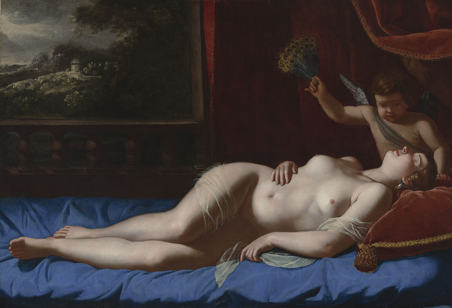 Venus and Cupid by Artemisia Gentileschi
