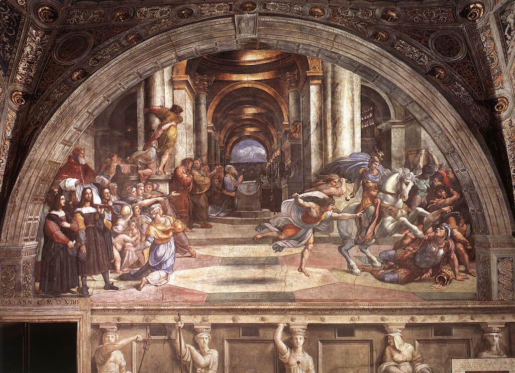 The Expulsion of Heliodorus from the Temple by Raphael