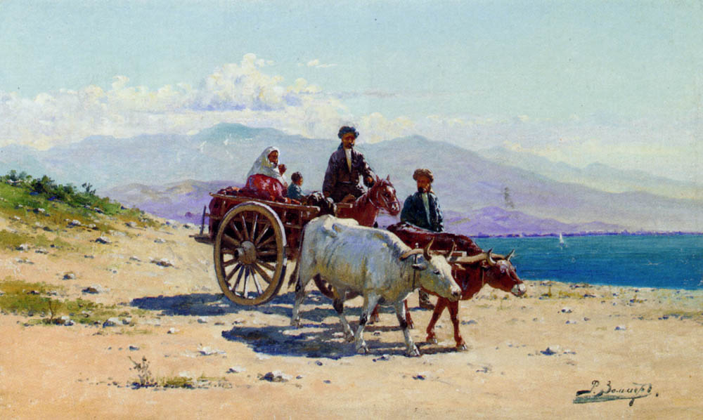Caucasian Travellers by Richard Karlovich Zommer