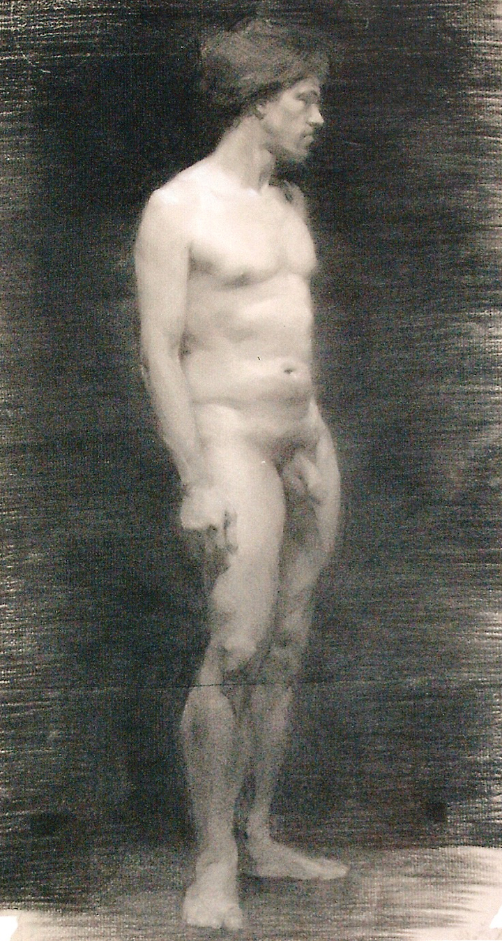 David Charcoal Figure Study by Valentina Zlatarova