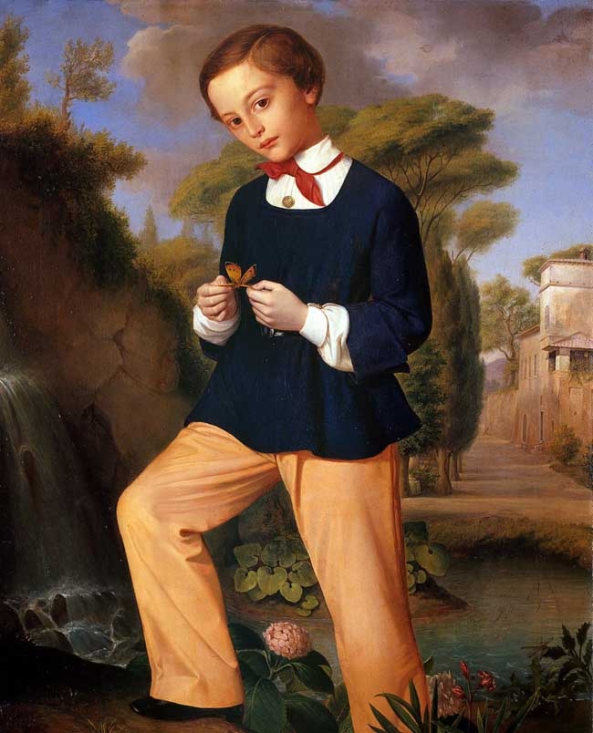 Portrait of a Boy from a Lombard noble family by Carlo Zatti