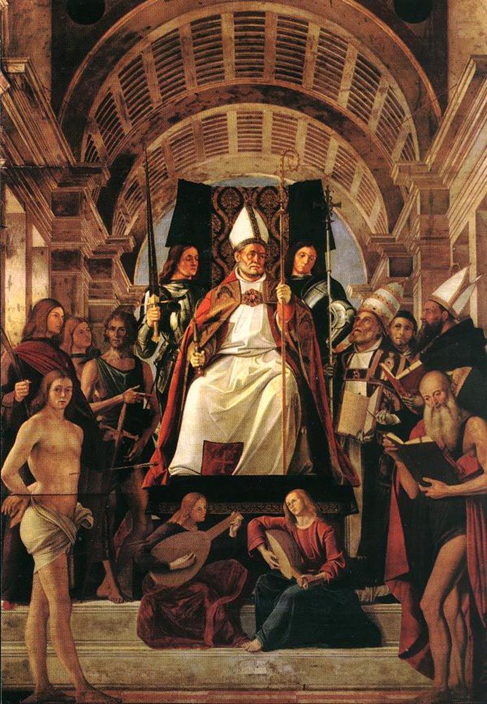 Altarpiece of St Ambrose by Alvise Vivarini