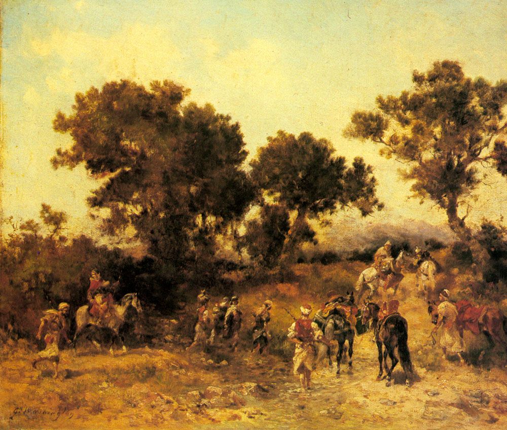 An Arab Hunting Party by Georges Washington