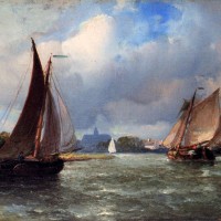 Bomschuiten Heading For Shore by Antonie Waldorp