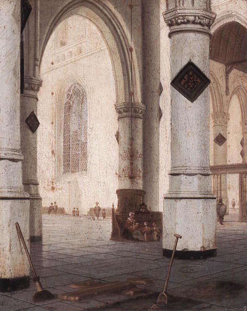 Church Interior by Hendrick van Vliet