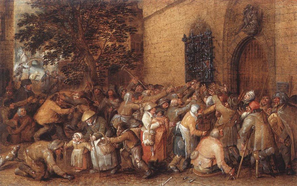 Distribution of Loaves to the Poor by David Vinckbooms