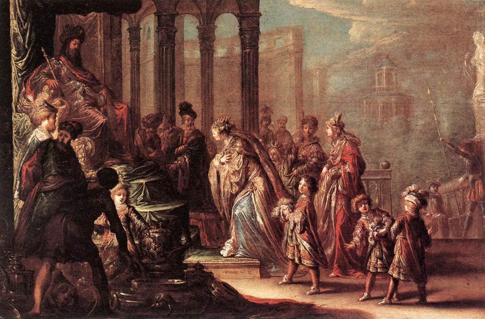 Esther before Ahasuerus by Claude Vignon