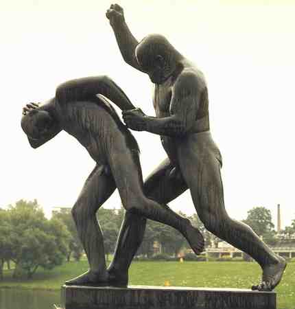 Father Punishing Son by Gustav Vigeland