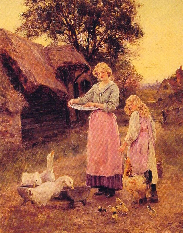 Feeding the Ducks by Lilian Yeend King