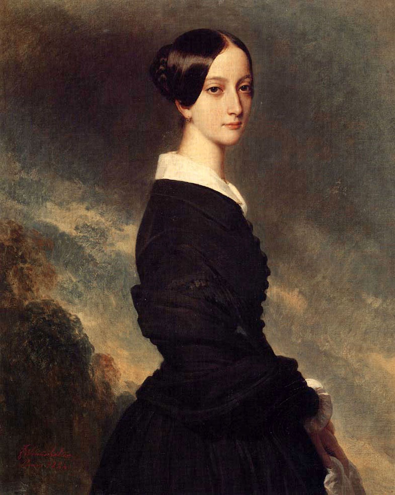 Francoise Caroline Gonzague  Princesse de Joinville by Franz Xavier Winterhalter