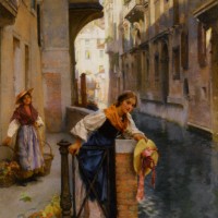 Fruit Sellers from the Islands Venice by Henry Woods