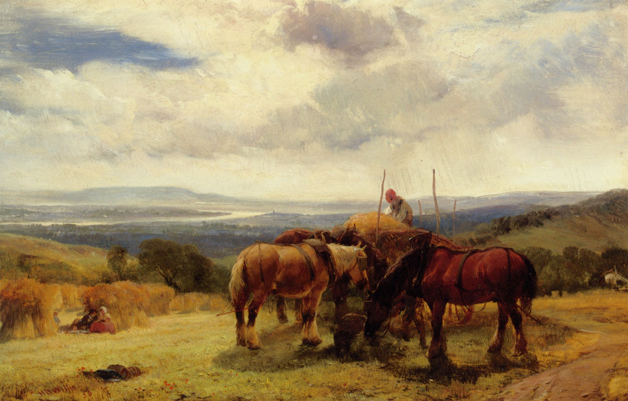 Harvest Horses by Henry Brittan Willis