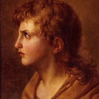 Head Of A Young Man, In Profile by Jean Baptiste Joseph Wicar