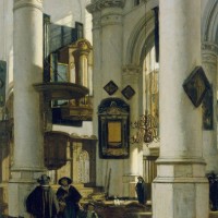 Interior of a Protestant Gothic Church by Emanuel de Witte
