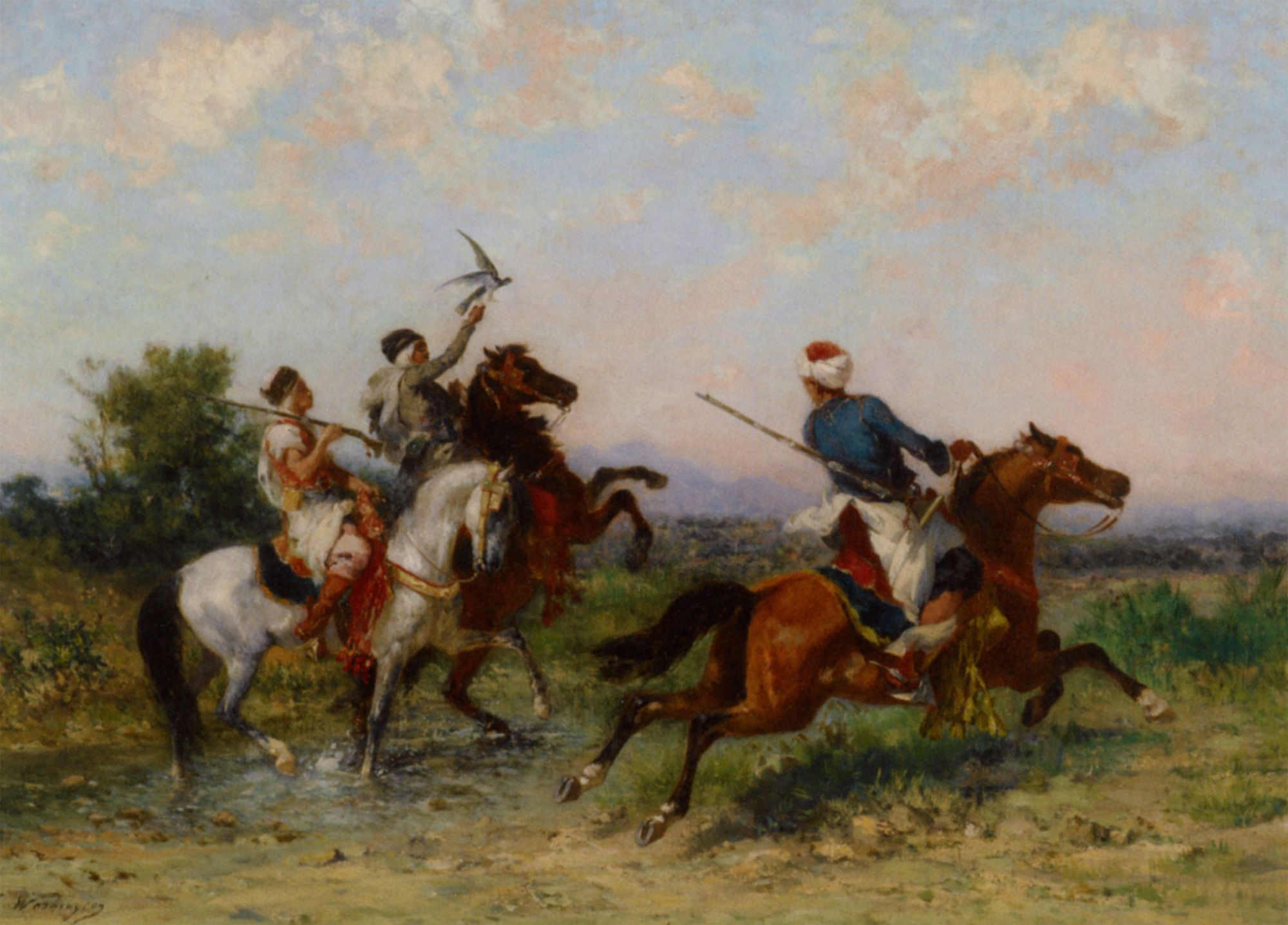 La Chasse au Faucon by Georges Washington