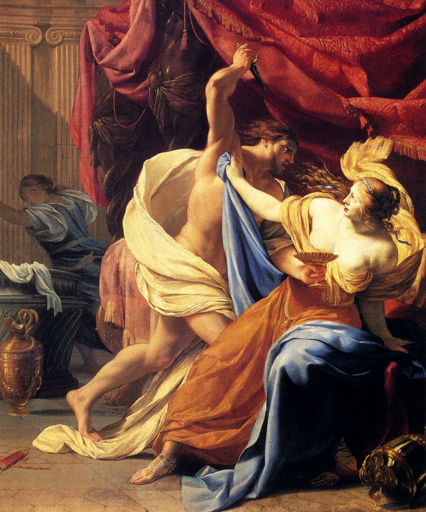 Lucretia And Tarquin by Simon Vouet