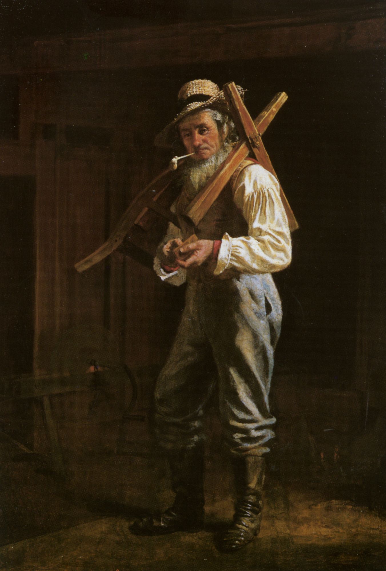 Man with Pipe by Thomas Waterman Wood