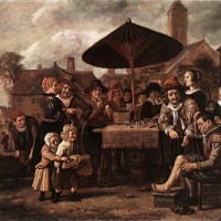 Market Scene with a Quack at his Stall by Jan Victors