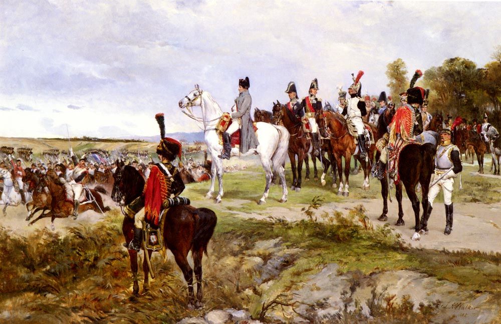Napoleon Watching The Battle Of Friedland 1807 by James Alexander Walker