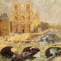 Notre Dame, Paris 1914 by Terrick Williams