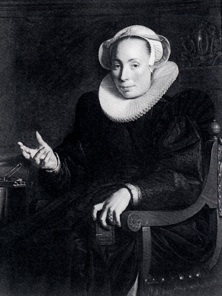 Portrait Of The Artist's Wife by Joachim Wtewael