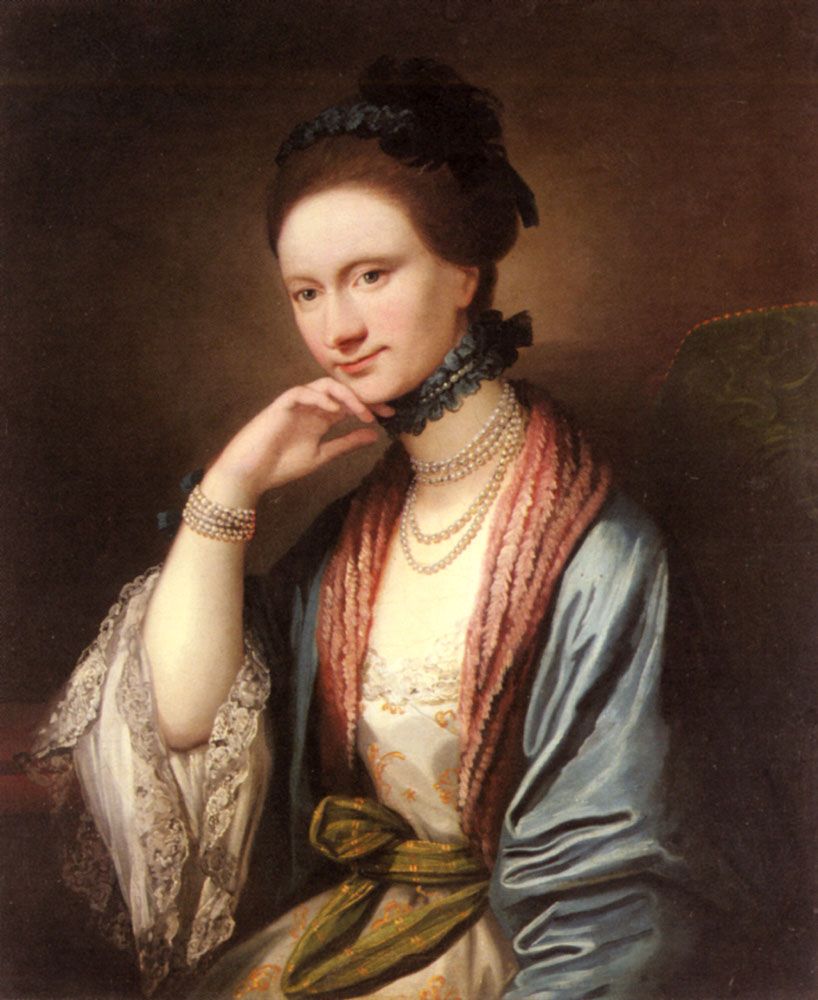 Portrait of Ann Barbara Hill Medlycott 1720 1800 by Benjamin West