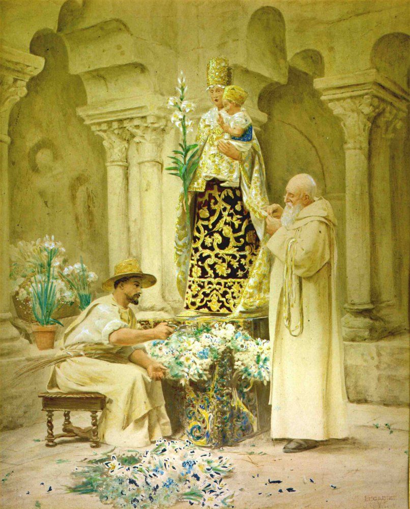 Preparations for the Procession by Jehan Georges Vibert