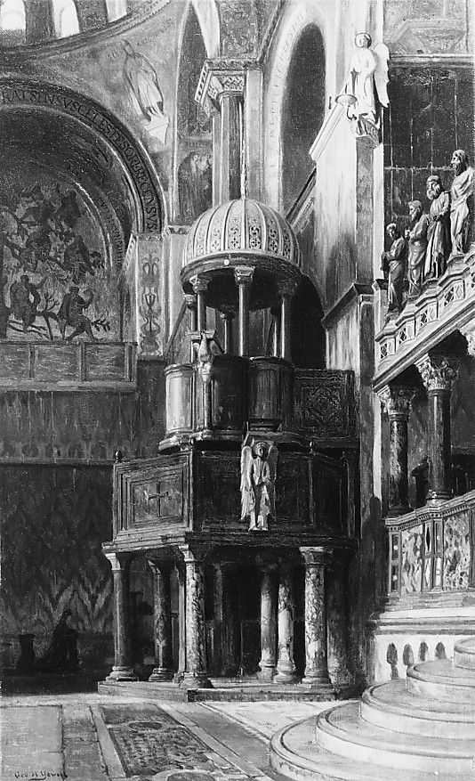 Pulpit in Saint Mark s Venice by George Henry Yewell