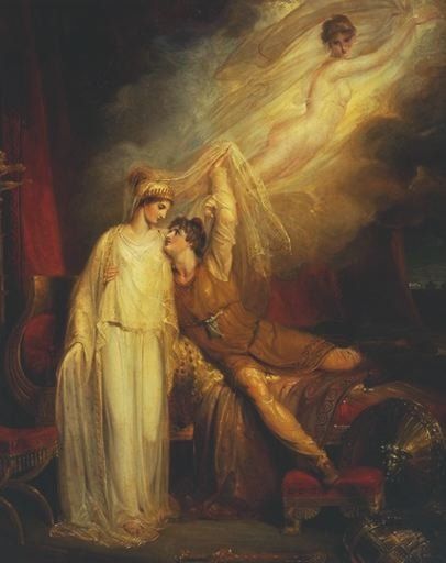 Reconciliation of Helen and Paris by Richard Westall