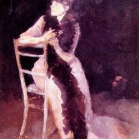 Rose and Silver: Portrait of Mrs Whibley by James Abbott McNeill Whistler