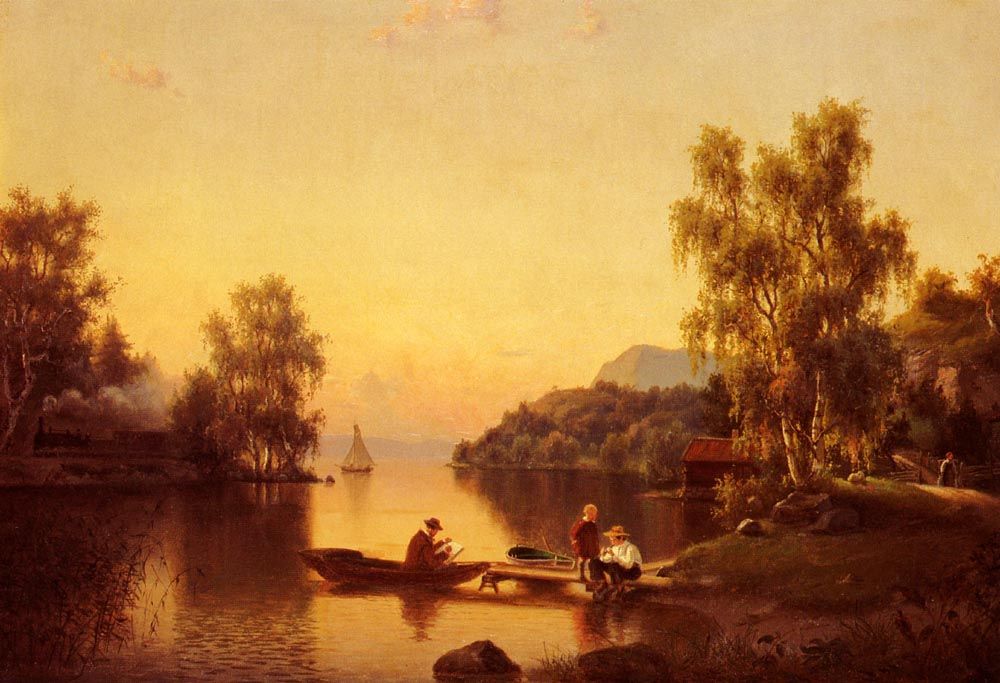 Sketching on the Lake by Ehrnfried Wahlquist