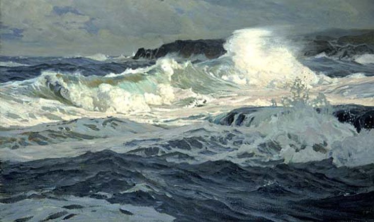 Southwesterly Gale St Ives by Frederick Judd Waugh