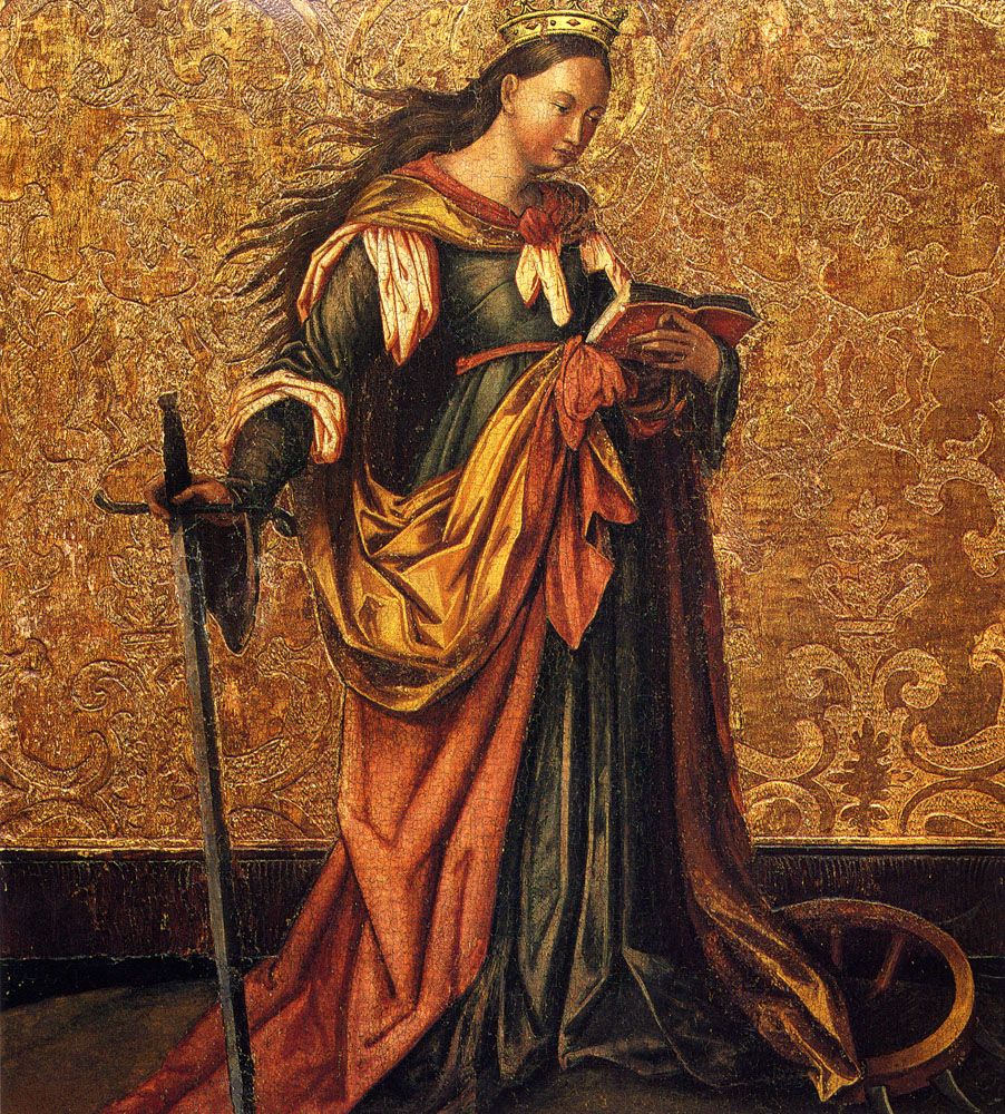 St  Catherine Of Alexandria by Konrad Witz