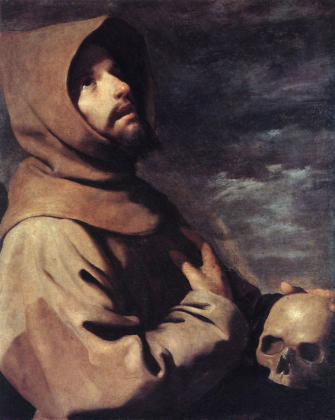 St Francis by Francisco de Zurbaran