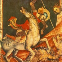 St George ‘s Battle with the Dragon by Vitale d’Aimo de Cavalli