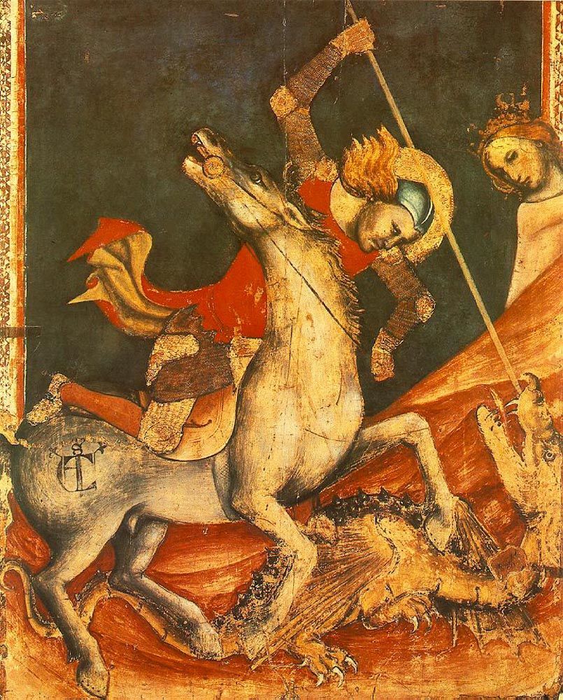 St George s Battle with the Dragon by Vitale dAimo de Cavalli