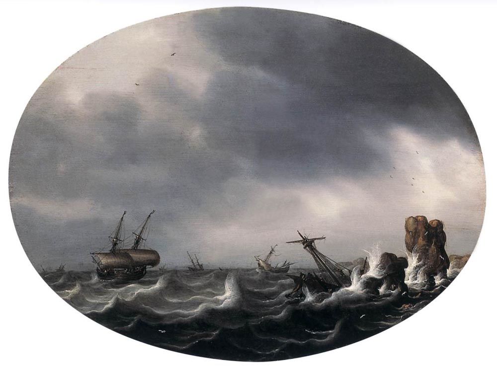 Stormy Sea by Simon de Vlieger