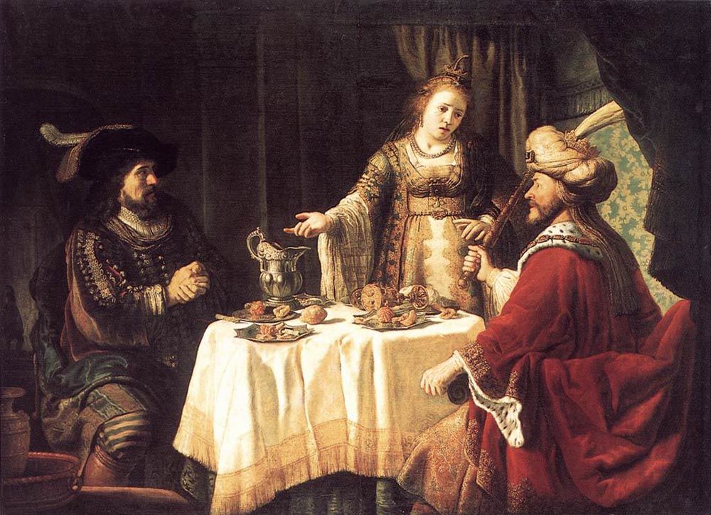 The Banquet of Esther and Ahasuerus by Jan Victors