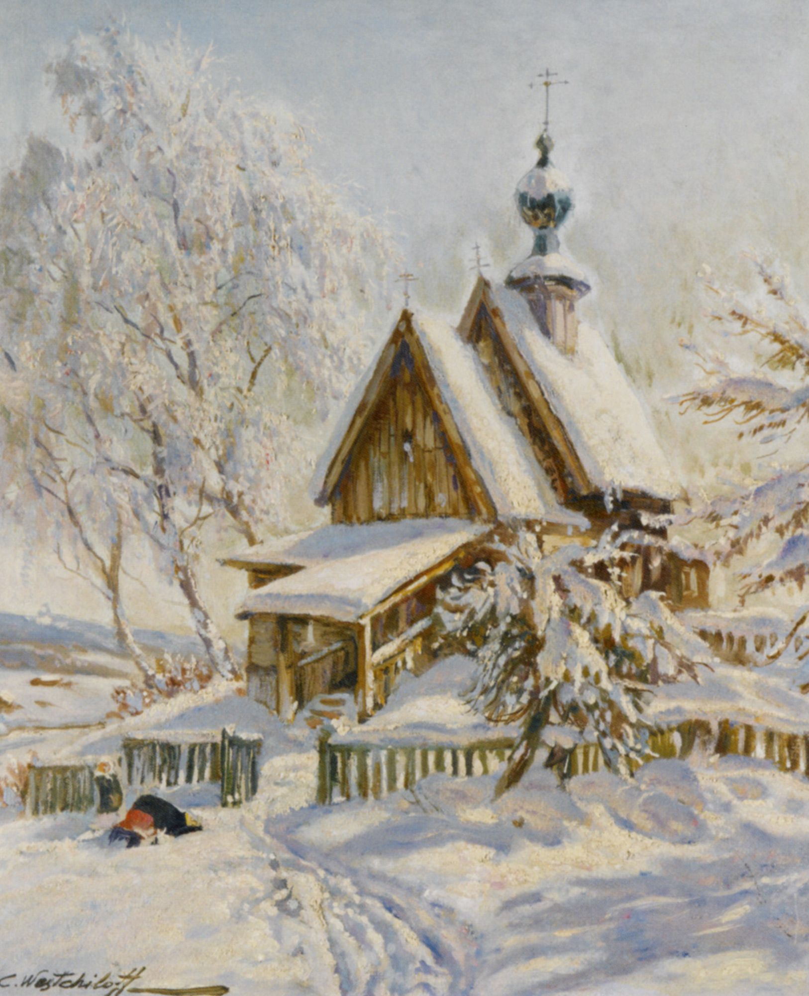 The Church by Konstantin Alexandrovich Westchilov